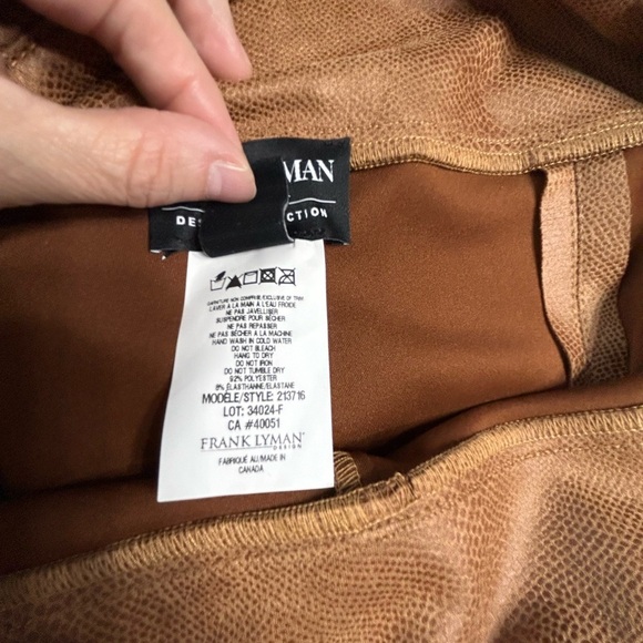 Frank Lyman Design Womens Gorgeous Pull On High Rise Pants Size 12 NWOT - Picture 3 of 6